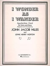 I Wonder as I Wander Vocal Solo & Collections sheet music cover